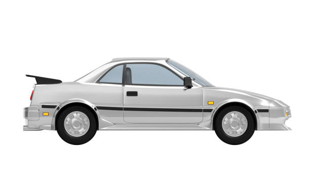 istock car 1980 cyberpunk silver side 1178059178