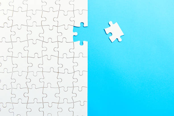 istock Last piece of white puzzle to complete a mission 1178060612
