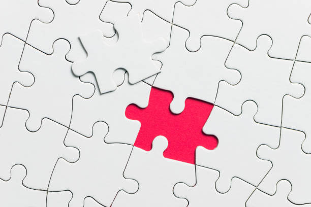 istock Last piece of white puzzle to complete a mission 1178060782