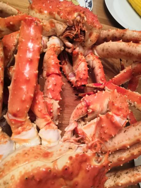 istock Crab cooked and ready to eat at the table 1178070425
