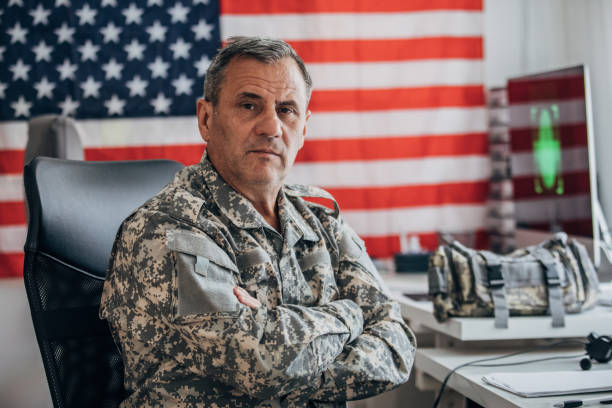 istock Portrait of a army solider 1178086846