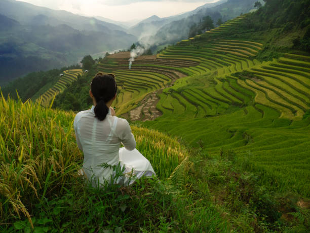 istock Lady in white ao dai 1178087459