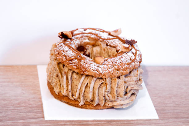 French pastry : Paris-Brest French pastry : Paris-Brest brest brittany photos stock pictures, royalty-free photos & images