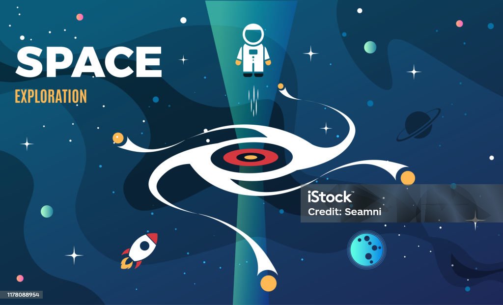 Exploration Backdrop Space Exploration Background Design Modern Gradient Vector Template ...