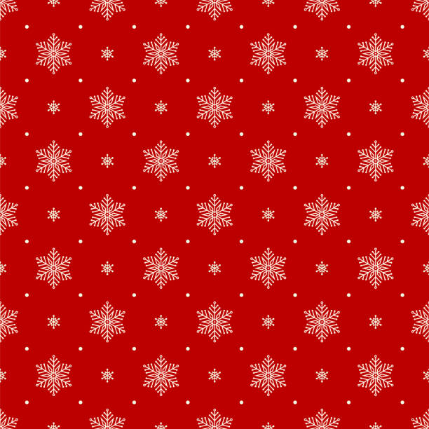 ilustraciones, imágenes clip art, dibujos animados e iconos de stock de patrón de navidad sin costuras - pattern christmas paper seamless christmas