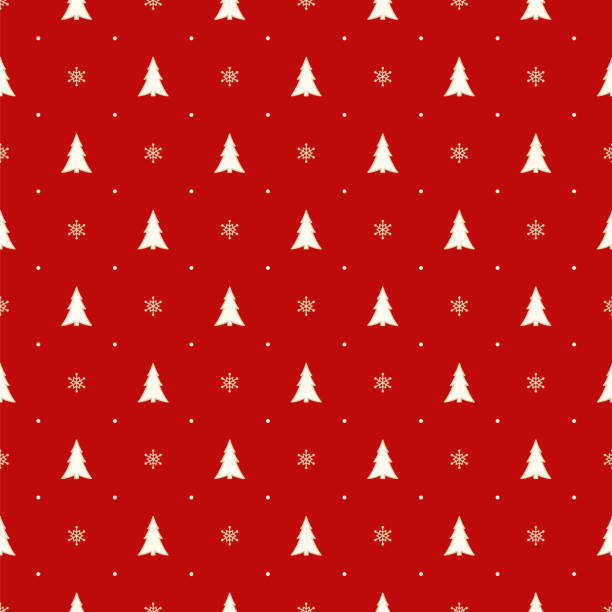 원활한 크리스마스 패턴 - pattern christmas paper seamless christmas stock illustrations