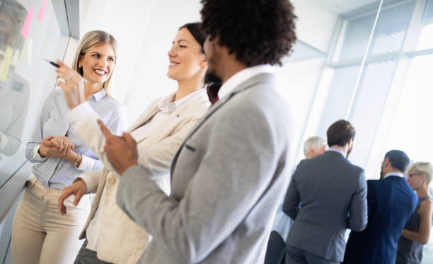 istock Creative business people working on business project in office 1178092814