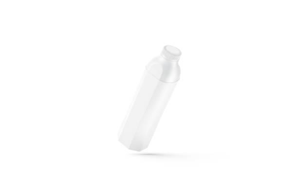 istock Blank white milk or water bottle mock up, no gravity 1178094223