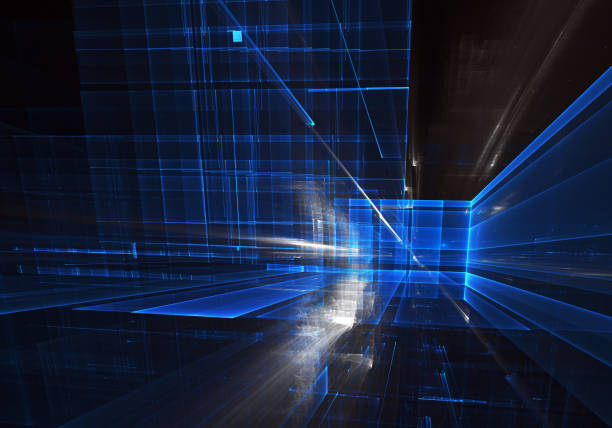 istock Fractal background for use in creativity and design projects. Technological fractal. Abstract 3D fractal background, 3D illustration. 1178095648