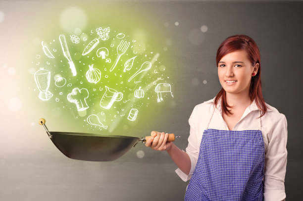 istock Cook with green doodle vegetables 1178097000