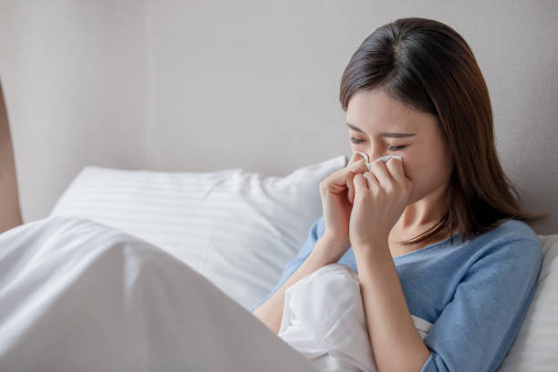 istock woman has running nose 1178103190