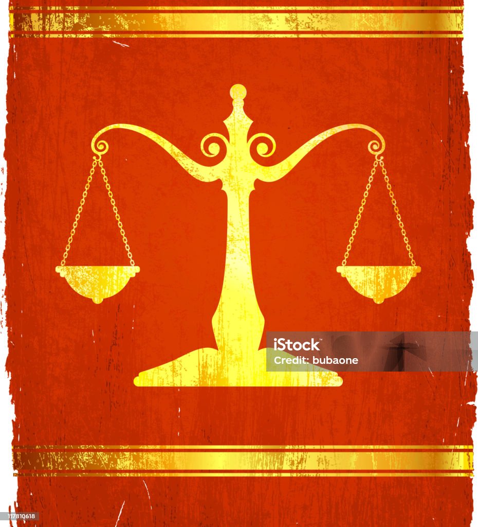 Scale Of Justice on royalty free vector Background  Color Image stock vector