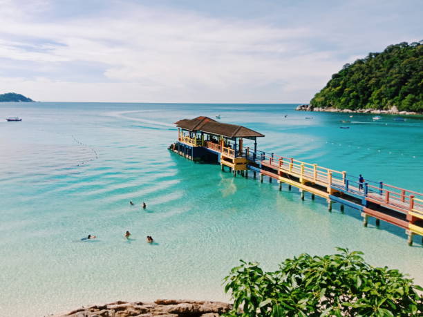 molo na wyspie perhentian - asia color image horizontal terengganu zdjęcia i obrazy z banku zdjęć