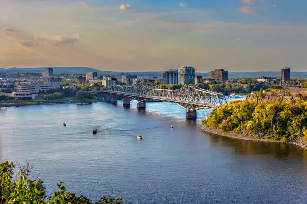 Capital of Canada on a sunny day with blue sky.