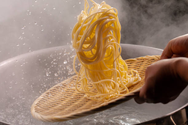 istock Bamboo raft, cauldron, hot, noodle, appetite 1178109105