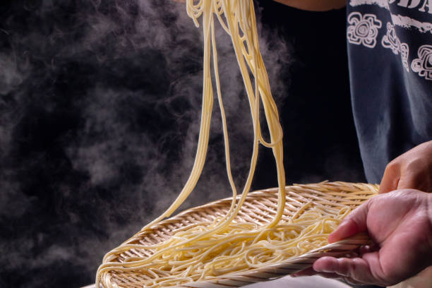 istock Bamboo raft, cauldron, hot, noodle, appetite 1178114079