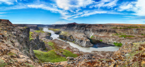 istock Fantastic  view of canyon  and waterfall Hafragilsfoss 1178115911