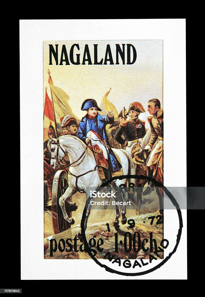 Poststempel – Napoleon Bonaparte - Lizenzfrei Alt Stock-Foto