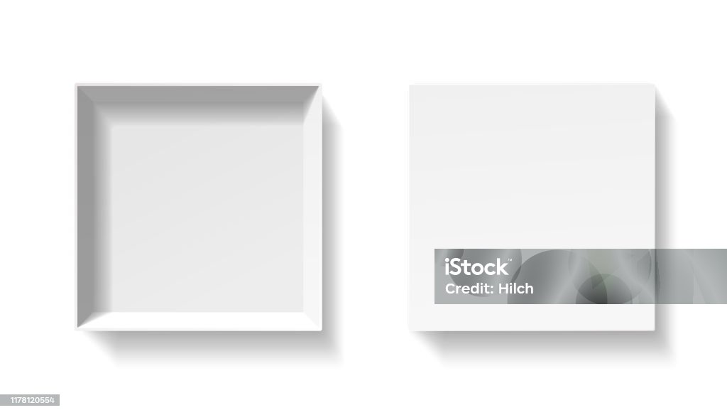 Open white pack box. Empty cardboard container template. 3d top view. Blank space inside pakage mockup. Closeup realistic vector object. Open square pack box. Empty cardboard container template. 3d top view illustration with transporented shadow isolated on white. Blank space inside pakage mockup. Closeup realistic vector object. Box - Container stock vector Open white pack box. Empty cardboard container template. 3d top view. Blank space inside pakage mockup. Closeup realistic vector object. Open square pack box. Empty cardboard container template. 3d top view illustration with transporented shadow isolated on white. Blank space inside pakage mockup. Closeup realistic vector object. Box - Container stock vector