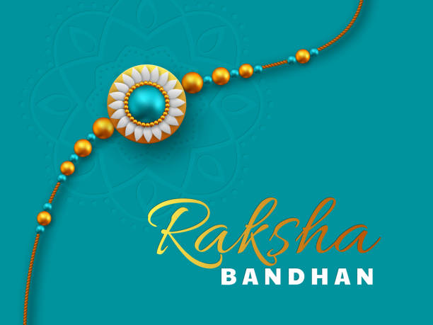 Raksha Bandhan festival design. Raksha Bandhan festival design. Indian religious celebration background. Vector illustration. rakhi stock illustrations