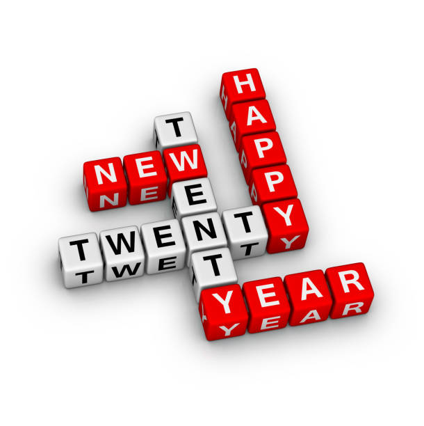 istock Happy New Year 2020. 3D crossword puzzle. 1178122384