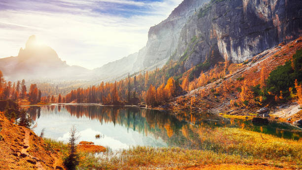 istock View on Federa Lake 1178125968