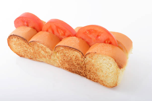 Fresh and tasty sandwich isolated on white background