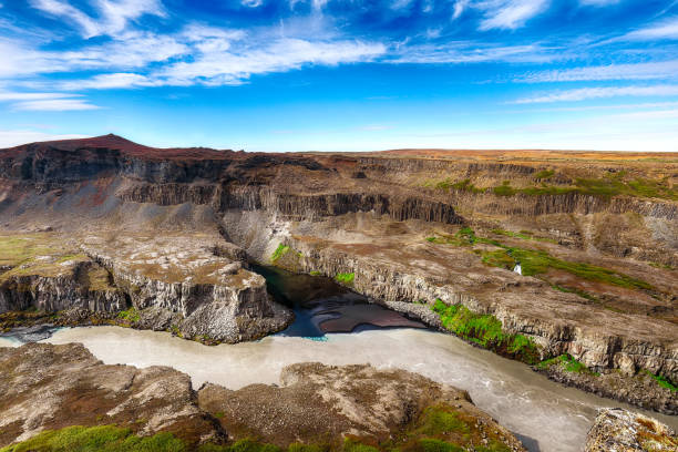 istock Fantastic  view of canyon  and waterfall Hafragilsfoss 1178134128