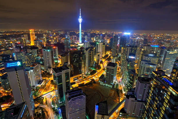 istock High Angle View Of City Lit Up At Night 1178137062