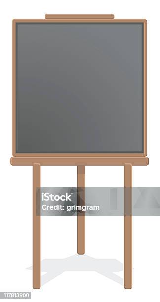 Easel Stock Illustration - Download Image Now - Art and Craft Equipment, Back to School, Blank