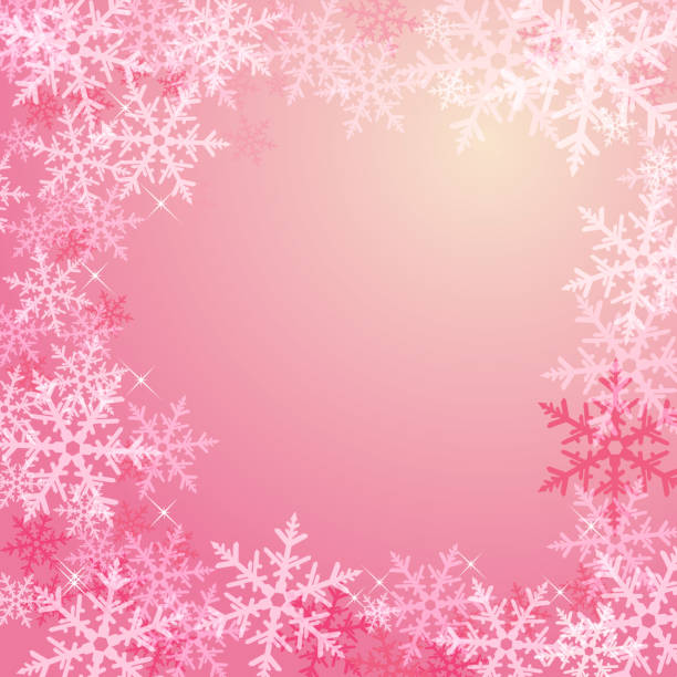 illustrations, cliparts, dessins animés et icônes de fond de cristal de neige - snowflake ice crystal christmas snow