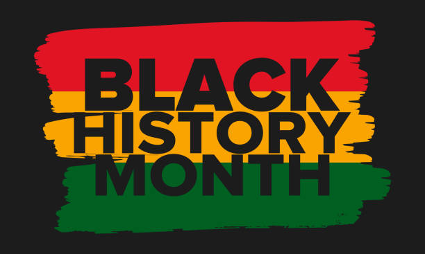 kara tarih ayı. afro-amerikan tarihi. her yıl kutlandı. şubat ayında amerika birleşik devletleri ve kanada'da. ekim ayında i̇ngiltere'de. poster, kart, afiş, arka plan. vektör çizimi - black history month stock illustrations