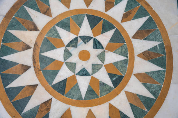 istock Indian mosaic on the floor (made of stone) 1178145763
