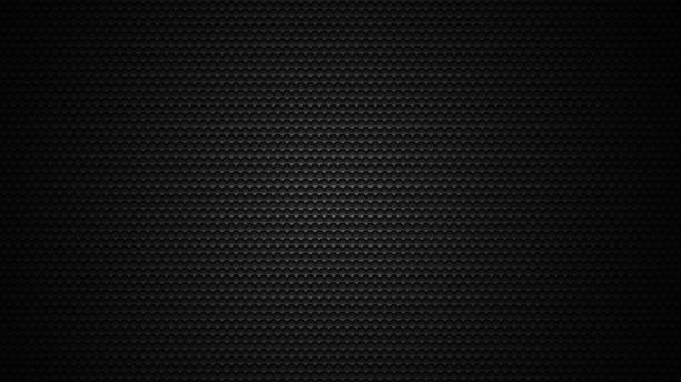 istock Black abstract stainless steel hexagonal mesh background. 3d technological hexagon cells illustration.  Honeycomb grid structure. 1178148785