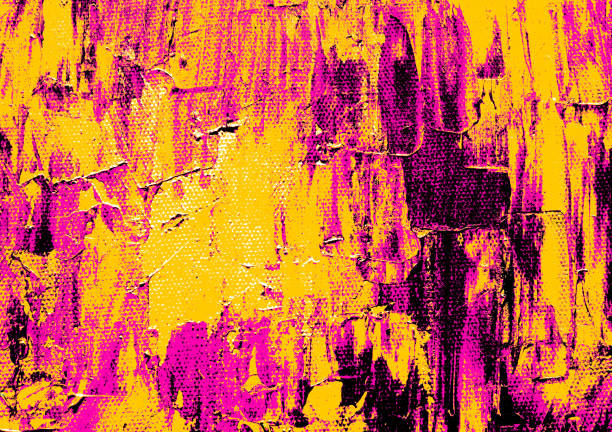 Abstract background with brushstrokes of texture painted. Colorful canvas.