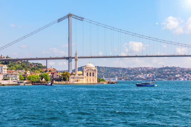 istock Ortakoy Mosque under the Bosphorus Bridge, Istanbul, Turkey 1178154063