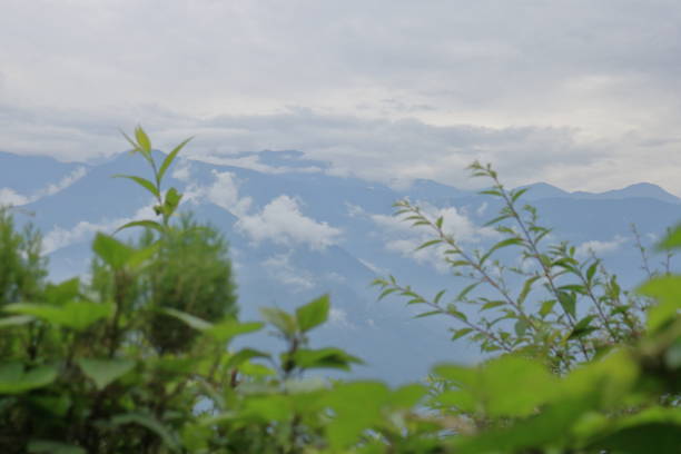 istock Mountains covered with clouds in sikkim, india 1178157002