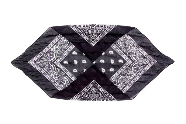 istock Black bandana isolated on white 1178160572