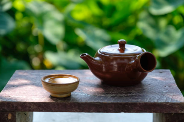 Japanese style hot tea time