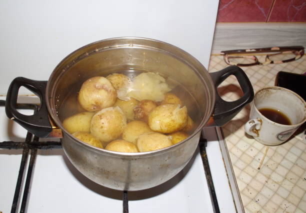 istock potatoes cooked in a pan on the stove 1178161431