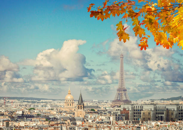 istock skyline of Paris with eiffel tower 1178164319