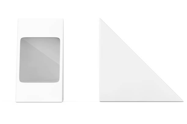 istock White Cardboard Triangle Pack Pox For Food, Gift Or Other Products with Blank Space for Your Design. 3d Rendering 1178171479