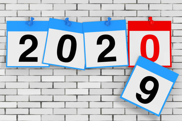 istock New 2020 Year Start Concept. Calendar Sheets with 2020 New Year Sign. 3d Rendering 1178171803