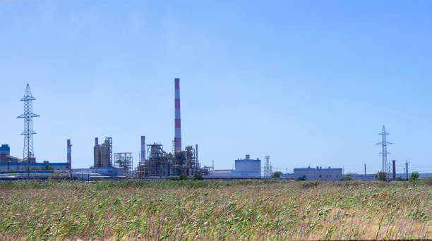 istock production plant, production of products for the population without causing environmental harm to nature 1178172831