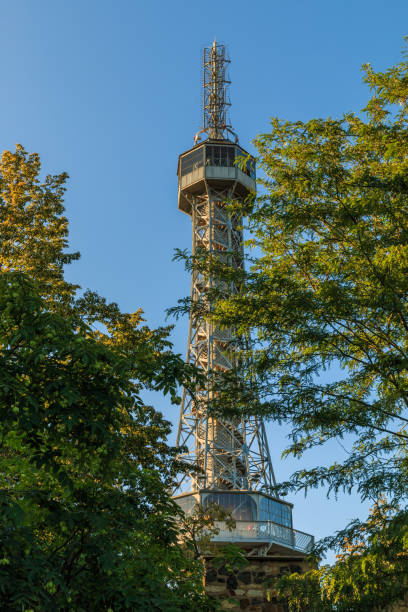 istock Petrin tower as a former radio tower with trees 1178175029