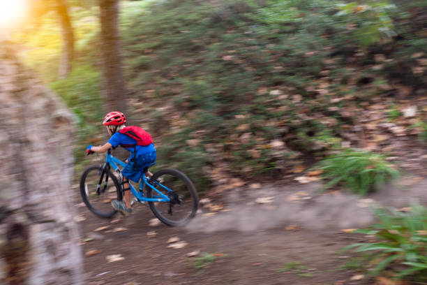 istock Speedy 7 Year Old Riding A Mountain Bike 1178176369