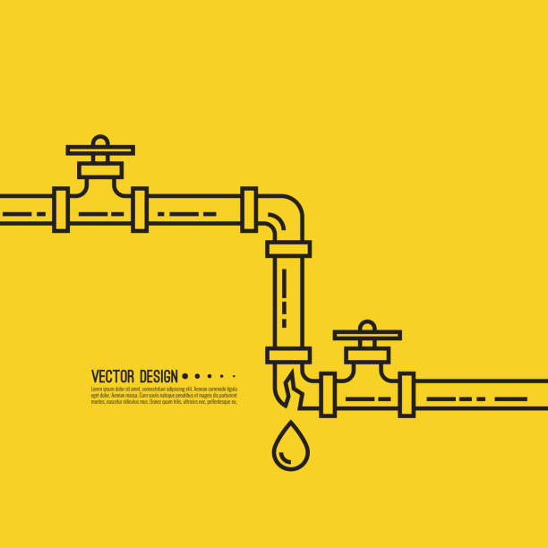 ilustrações de stock, clip art, desenhos animados e ícones de ððµñð°ññ - water pipe sewer pipeline leaking