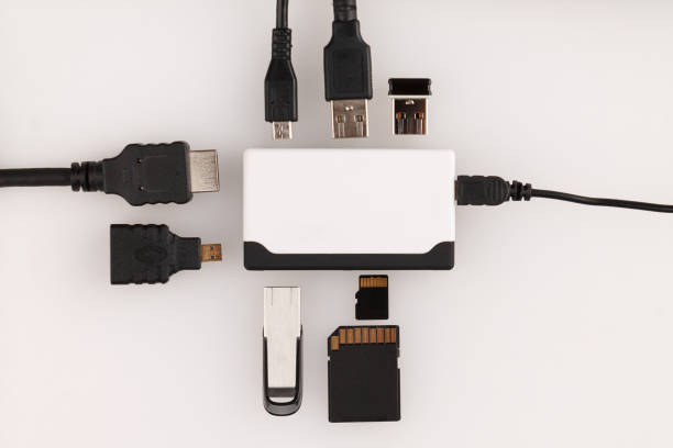 dispositivo multifunción - usb cable security stick data fotografías e imágenes de stock