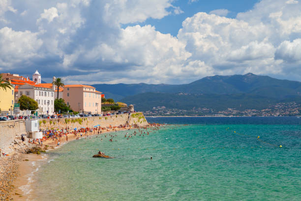 istock Ajaccio beach with at sunny day, Corsica 1178181823