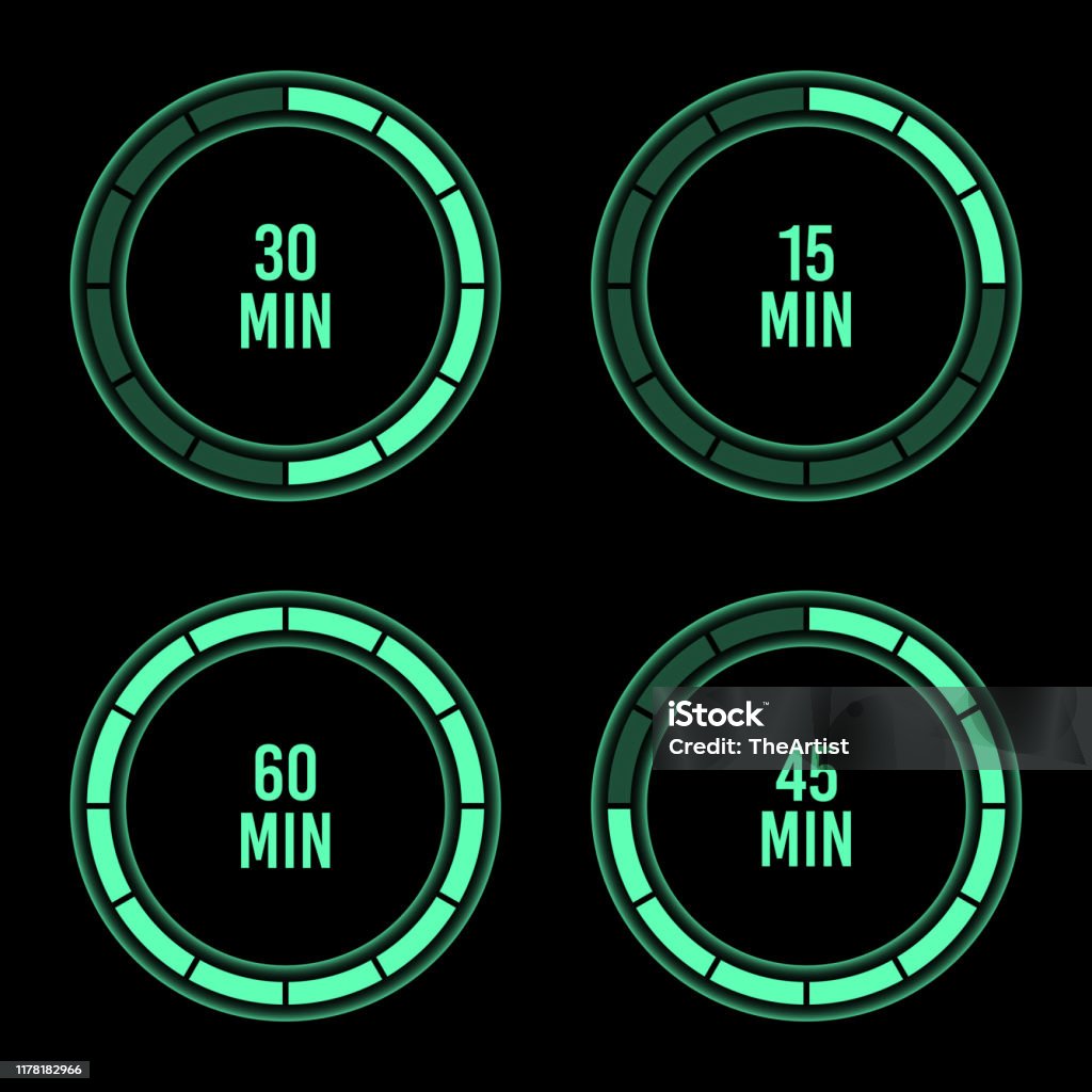 Hour Timer Vector Design Illustration Isolated On Background Stock ...